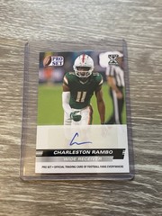 2022 Leaf Pro Set Draft Autographs Charleston Rambo #PSA-CR1 (AU, RC)