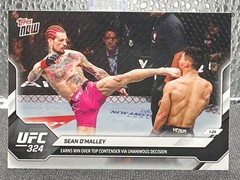 Sean O’Malley 2026 Topps Now UFC #2 UFC 324 Earns Win Over Top Contender