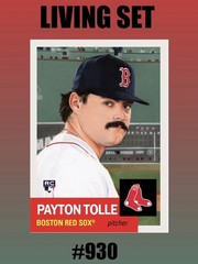 💥PAYTON TOLLE RC💥Topps Living Set #930 PRESALE – Boston Red Sox