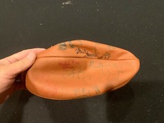 VINTAGE UNKNOWN SIGNED SPALDING FOOTBALL