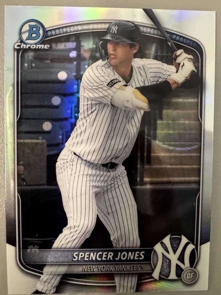 2025 Bowman Draft – Chrome Spencer Jones #BDC-9 Refractor (RC)