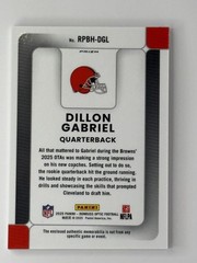 2025 Donruss Optic #RPBH-DGL Dillon Gabriel Rookie Phenoms Blue Hyper