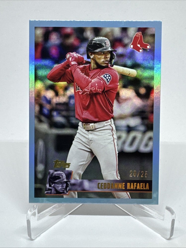 Ceddanne Rafaela 2025 Topps Archives 1996 Blue Foilboard /25 #165 Boston Red Sox