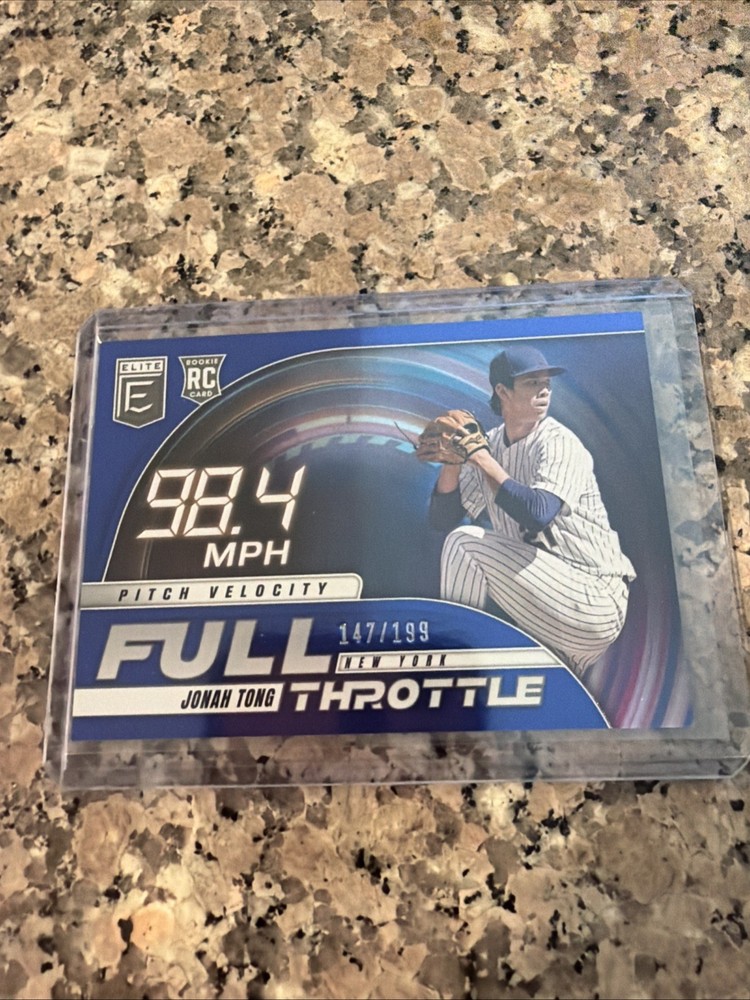 2026 Panini Donruss Elite JONAH TONG Full Throttle Blue /199 Rookie!