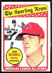 1969 Topps #435 Sam McDowell
