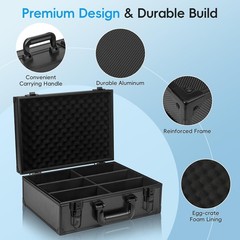 For Toploader Hard Case For 3″ x 4″ 35pt Sports Cards Storage Boxes Holds 600+ A
