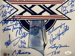 CHICAGO BEARS 1985 Super Bowl XX Champion Team Signed 11×17 (JSA)
