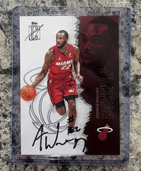 Andrew Wiggins Autographed Card Topps Signatures On Card Auto #19 IP AUTO HEAT