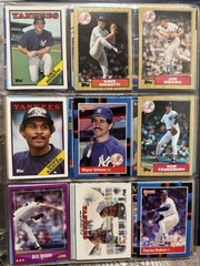 Lot Of 200 New York Yankees Baseball Cards – Don Mattingly, Bernie Williams