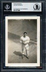 Julian Acosta Autographed Signed 2.5×3.5 Photo Cuban Beckett BAS #11077686