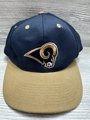 Vintage LOS ANGELES RAMS LOGO ATHLETIC SNAPBACK HAT NFL Football 🏈 *See Detail