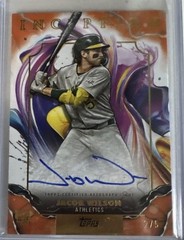 2025 Inception Jacob Wilson Rookie and Emerging Stars Auto #/5
