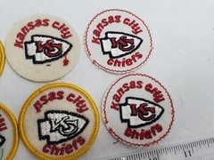 10x Kansas City CHIEFS Patch 1970’s 2″ Inch NFL Football Vintage Unfinished LotC