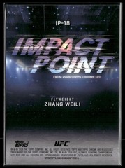 Zhang Weili 2026 Topps Chrome UFC Impact Point #IP-18 MMA/UFC.