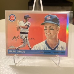 2025 Topps Chrome Platinum – Mark Grace CHC – Rose Gold Refractor #45/75 Cubs
