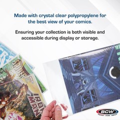 BCW Silver Age Comic Bags (100 Pack) – Acid-Free Archival Comic Book Bags for…