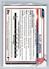 Blaze Jordan 2021 Bowman Prospects BP-71 Red Sox 1st