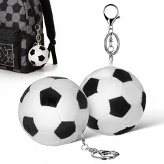 Soccer Keychain Plush Backpack Charms for Adults, 2pcs Mini Soccer Ball Keych…