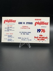 1976 Reading Phillies Pocket Schedule – Rare “Star Spangled Season” Bicentennial