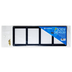 Guardhouse 4-Card Screwdown Holder 35pt Black Frame Quad Sports TCG