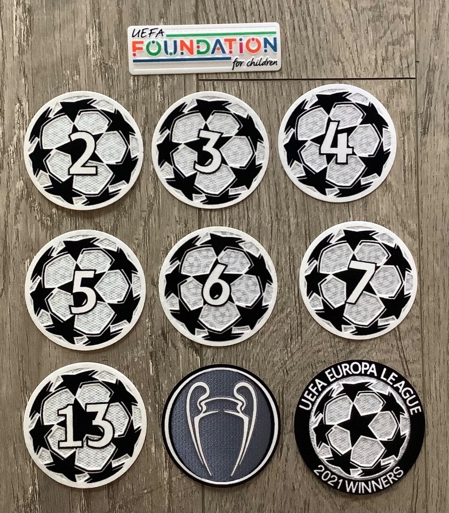 2021/22 UEFA Champions League patch set- Madrid, Munich, Chelsea, Barcelona,Ajax