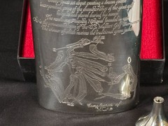 Augusta National Golf Club Pewter Flask Masters Championship Course Boxed Eng