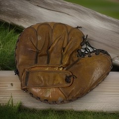 VTG Franklin C489 Baseball Catcher’s Mitt Del Crandall Flex-O-Matic Hinge Pad