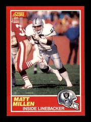1989 SCORE FOOTBALL BASE SET #166 TO #330 / SEE DROP DOWN MENU