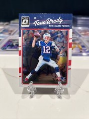 2016 Donruss Optic Tom Brady #62 INVEST GOAT HOF MVP TB12 CLEAN 1st Year Optic
