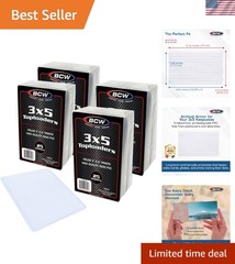 Transparent 3×5 Topload Holders in Bulk – 100 Pack for Ultimate Preservation