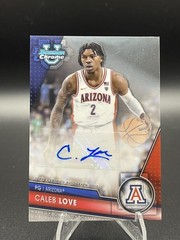 2024 Topps Bowman Chrome U – Caleb Love RC Auto BCPA-CLO Arizona Wildcats Rookie