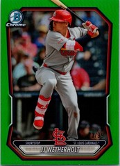 2026 Bowman #BCP-115 JJ Wetherholt Chrome Prospects Green Refractor #/99