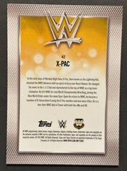 X-Pac 2026 Topps Chrome WWE Teal Refractor /299