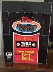 1992 Stadium Club Baseball Cards Series 2