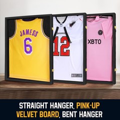 Jersey Frame Display Case ,Jersey Shadow Box with 98% UV Protective Acrylic Door