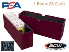 BCW Slotted Graded Card Box 26 PSA, CSG, CGC & graded card slabs Storage Case