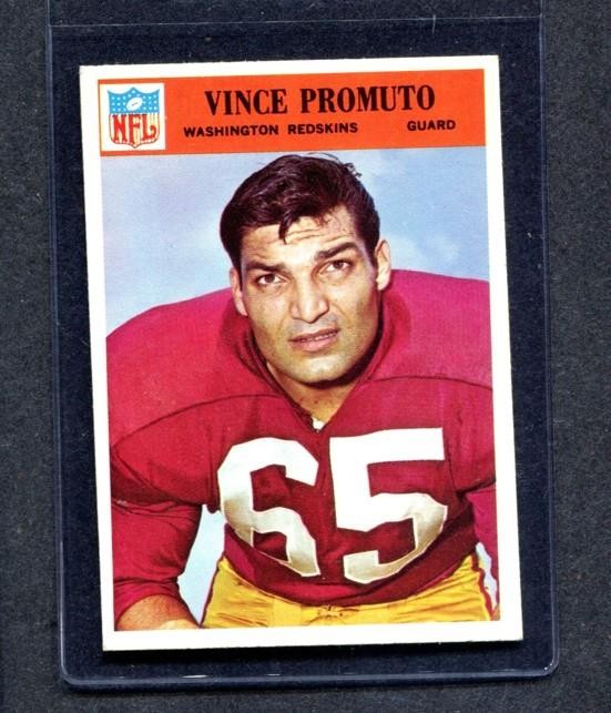 1966 Philadelphia #188 Vince Promuto (Redskins) Ex+ (Flat Rate Ship)