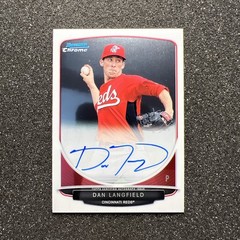 2013 Bowman Chrome DAN LANGFIELD #BCA-DL Rookie AUTO – CINCINNATI REDS