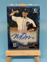 2016 Bowman Draft #CDA-MM Matt Manning Chrome Auto Blue Wave Refractor #/150