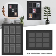 Wooden Trading Card Wall Mount Display Case Frame For PSA / Magnetic Card Sleeve