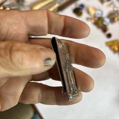 Vintage Silver Golf Logo Money Clip