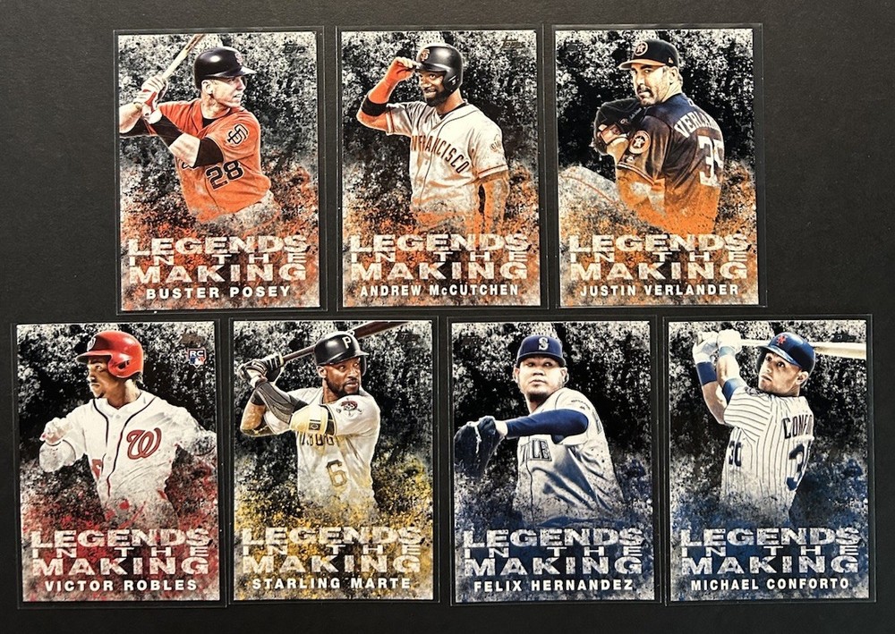 94 Card Lot – 2018 Topps and Topps Update Legends in the Making Black Blue Base