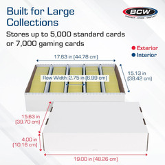 5000Ct Trading Card Storage Boxes (Full Lid) – 2 Pack | TCG & MTG Card Storage O