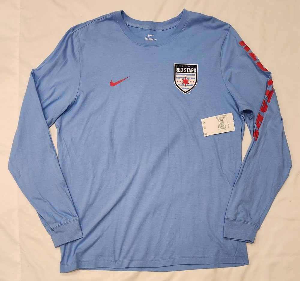 Nike Chicago Red Stars Long Sleeve Men’s T-Shirt XL $45 NWSL Soccer