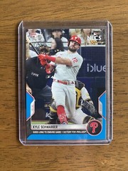 Kyle Schwarber NLCS Game 1 2022 MLB TOPPS NOW Card 1100 Blue Parallel 10/49