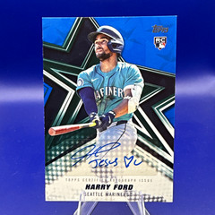 Topps Series 1 2026 Harry Ford Rookie Autograph Blue #BSA-HF /150 Mariners