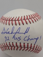 Dave Winfield Signed MLB Baseball 92 WS Champs Fanatics MLB Auth PX302729