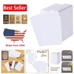 50-Piece PP Trading Card Dividers, 2.6 x 3.8 Inch, Waterproof Storage Solution