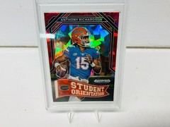 2023 Prizm Draft Picks Anthony Richardson Student Orientation Red Ice PSA 9