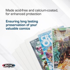 200 BCW Current Modern Resealable Comic Bags 2 MIL & Boards 6 3/4″ 200 Combo